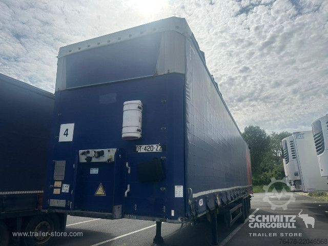 Open semitrailer with tarp Schmitz Cargobull Curtainsider Mega