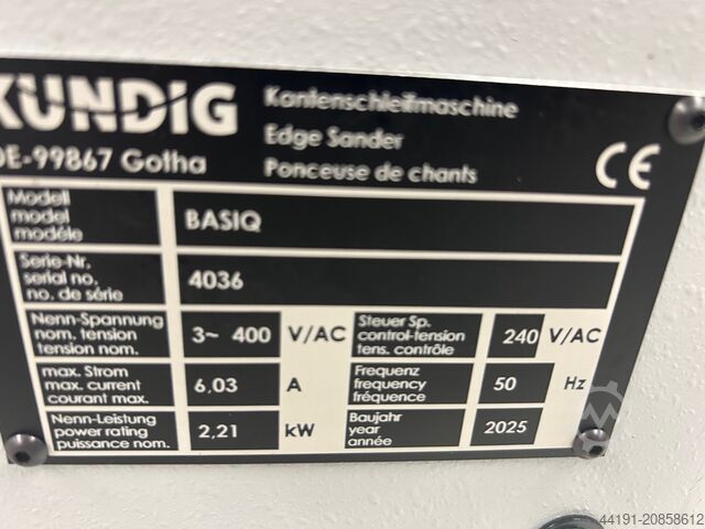 Kantenschleifmaschine Kündig Basiq Kündig Basiq