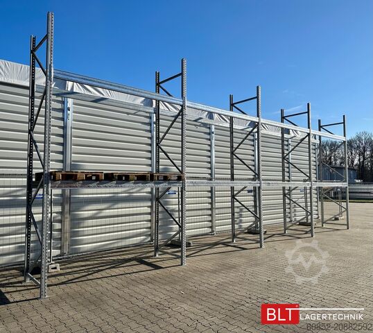 Pallet rack 11,2 lfm Palettenregale für Außenbereich H: 4,5m , 3000 kg Fachlast , FVZ