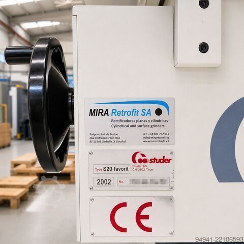 Studer S20 Favorit – Cylindrical Grinder Studer S20 Favorit