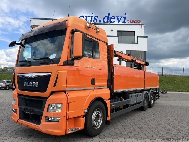 Truck mounted crane MAN TGX 26.480 6x2 Atlas 145.2 Kran Baustoff / AHK