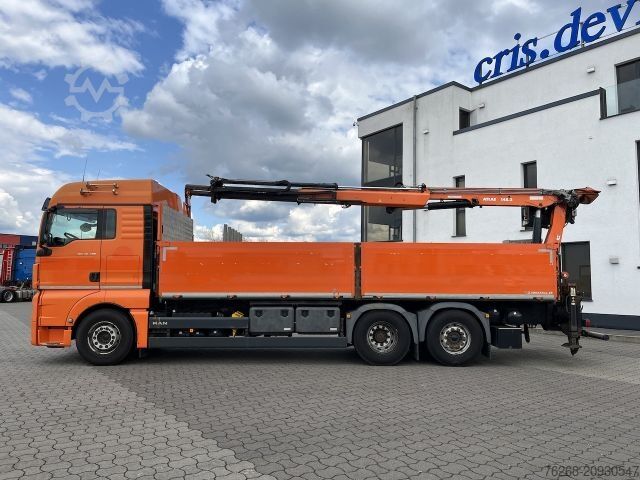 Truck mounted crane MAN TGX 26.480 6x2 Atlas 145.2 Kran Baustoff / AHK