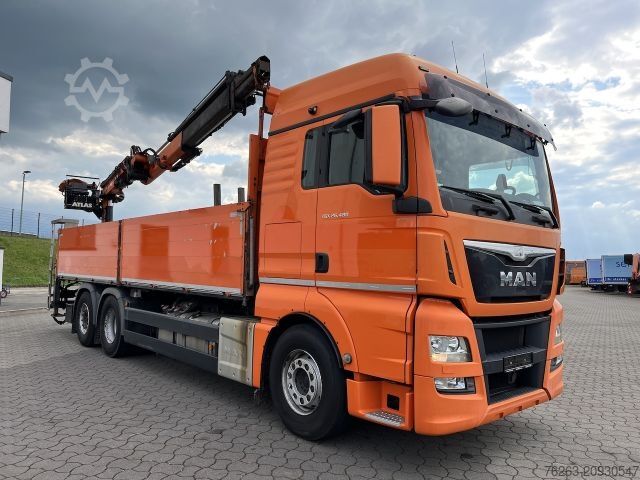 Truck mounted crane MAN TGX 26.480 6x2 Atlas 145.2 Kran Baustoff / AHK