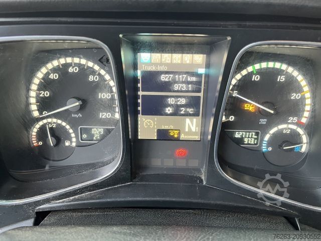 Roll-off tipper truck MERCEDES-BENZ Actros 2745 6x2 Gergen 21/70 Abrollkipper