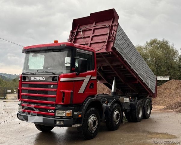 Tipper truck SCANIA R 124 420 8x4 Kipper / Retarder