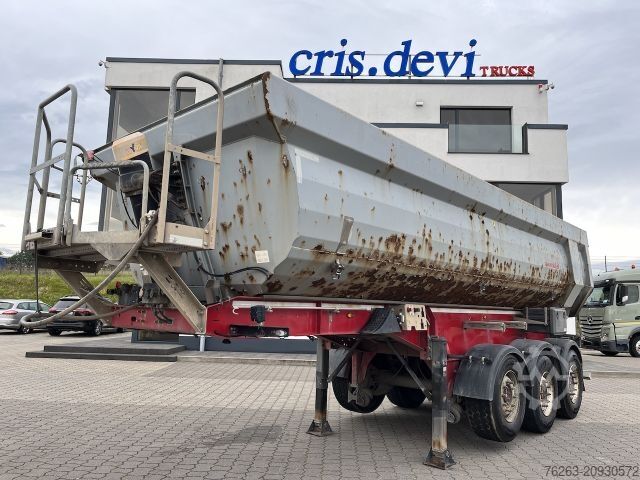 Tipper semitrailer SCHWARZMÜLLER SK Kippauflieger Stahlmulde / Liftachse