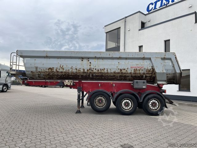 Tipper semitrailer SCHWARZMÜLLER SK Kippauflieger Stahlmulde / Liftachse