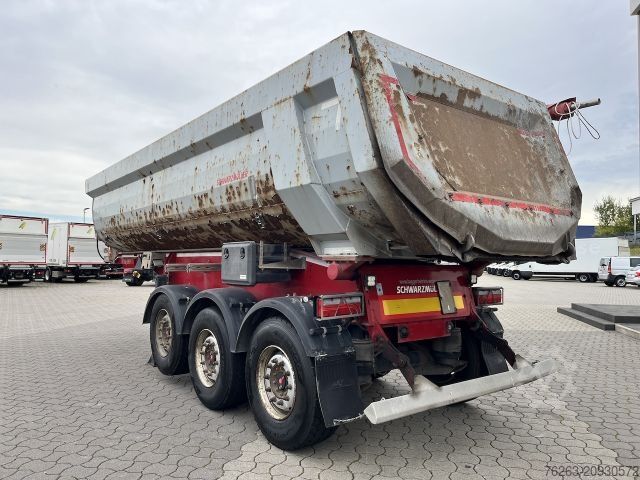 Tipper semitrailer SCHWARZMÜLLER SK Kippauflieger Stahlmulde / Liftachse