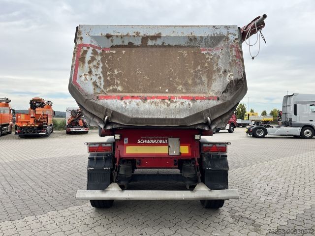 Tipper semitrailer SCHWARZMÜLLER SK Kippauflieger Stahlmulde / Liftachse