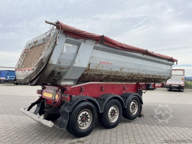 Tipper semitrailer SCHWARZMÜLLER SK Kippauflieger Stahlmulde / Liftachse