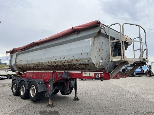 Tipper semitrailer SCHWARZMÜLLER SK Kippauflieger Stahlmulde / Liftachse