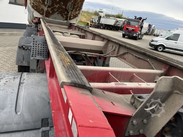 Tipper semitrailer SCHWARZMÜLLER SK Kippauflieger Stahlmulde / Liftachse