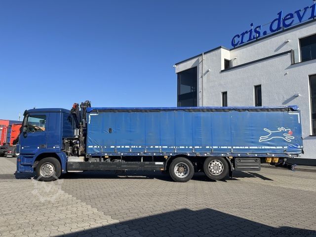 Flatbed truck with tarp MERCEDES-BENZ 2541 6x2 Atlas 135.2E Pritsche 8,20 m