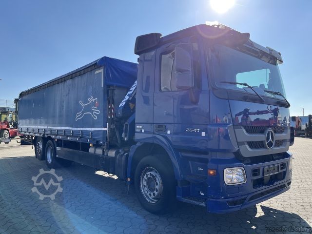 Flatbed truck with tarp MERCEDES-BENZ 2541 6x2 Atlas 135.2E Pritsche 8,20 m
