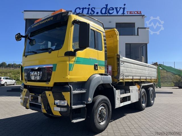 Tipper truck MAN TGS 28.480 6x4 4x4 Dreiseitenkipper Allrad Lifta