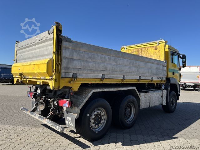Three-sided tipper truck MAN TGS 28.480 6x4 4x4 Dreiseitenkipper Liftachse