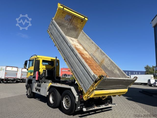 Three-sided tipper truck MAN TGS 28.480 6x4 4x4 Dreiseitenkipper Liftachse