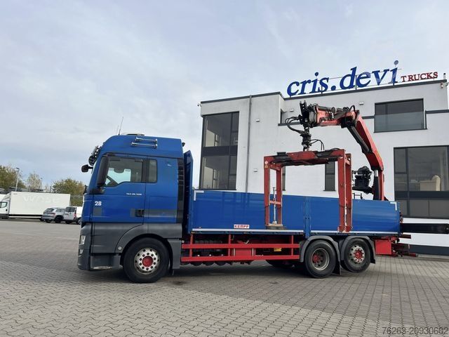 Truck mounted crane MAN TGX 26.500 6x2 Palfinger 18001 SLD 3 Baustoff