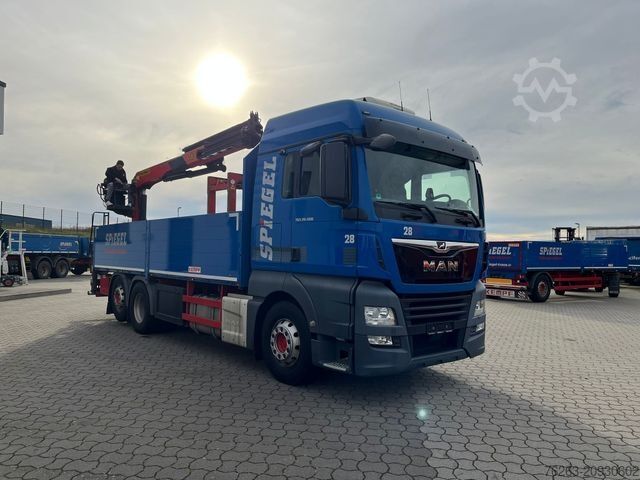 Truck mounted crane MAN TGX 26.500 6x2 Palfinger 18001 SLD 3 Baustoff