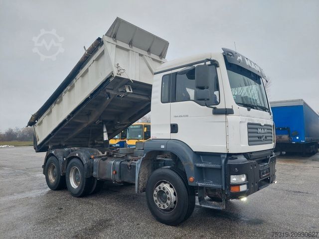 Three-sided tipper truck MAN TGA 26.430 BB 6x4 Meiller