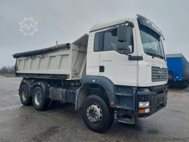 Three-sided tipper truck MAN TGA 26.430 BB 6x4 Meiller