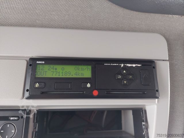 Curtain sider van IVECO 75E21 4x2 LBW Nutzlast 3t 18 Paletten