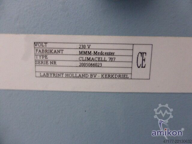 MMM Incubator Climacell 707, 707 liters MMM Inkubator Climacell 707