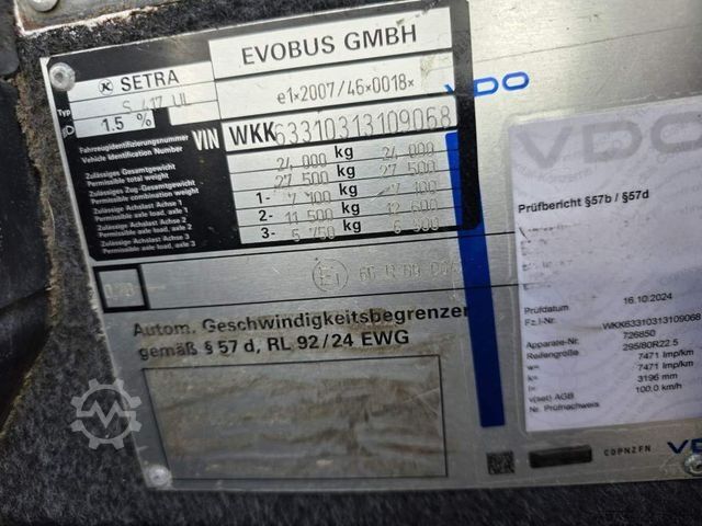 Intercity bus SETRA S417 UL 61+26, Retarder, Klima, Schaltgetriebe