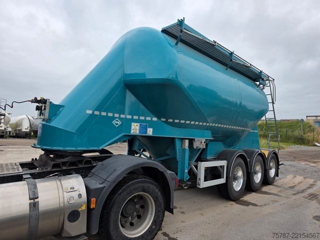 Tanker semitrailer FELDBINDER 26TL liegendes Euter, 2 x Befüllung, Schwallwand