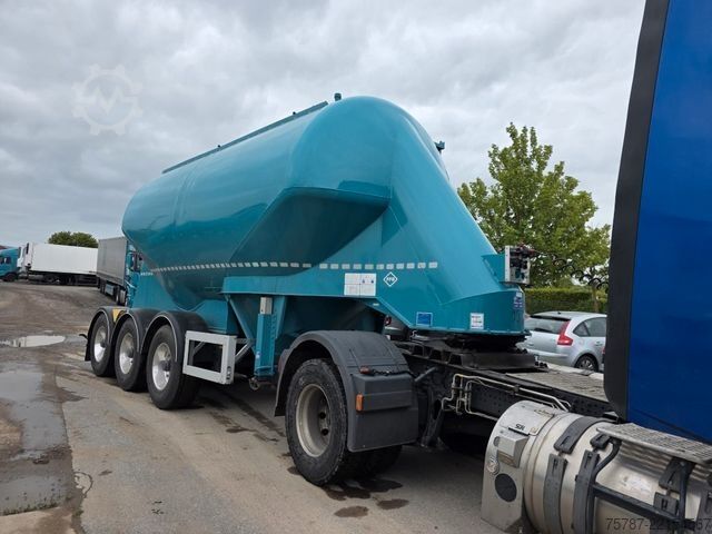 Tanker semitrailer FELDBINDER 26TL liegendes Euter, 2 x Befüllung, Schwallwand