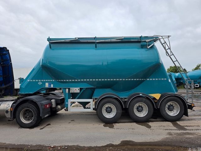 Tanker semitrailer FELDBINDER 26TL liegendes Euter, 2 x Befüllung, Schwallwand