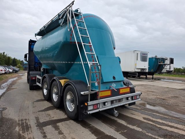 Tanker semitrailer FELDBINDER 26TL liegendes Euter, 2 x Befüllung, Schwallwand