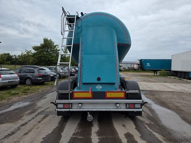 Tanker semitrailer FELDBINDER 26TL liegendes Euter, 2 x Befüllung, Schwallwand