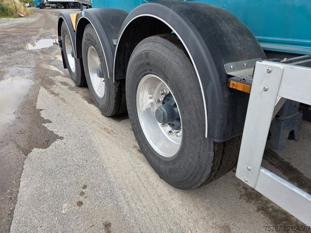 Tanker semitrailer FELDBINDER 26TL liegendes Euter, 2 x Befüllung, Schwallwand