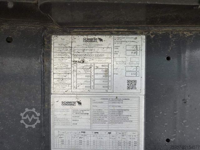 Tipper semitrailer SCHMITZ CARGOBULL 49 cbm Getreidekipper, Kornschieber, Luf, Lift