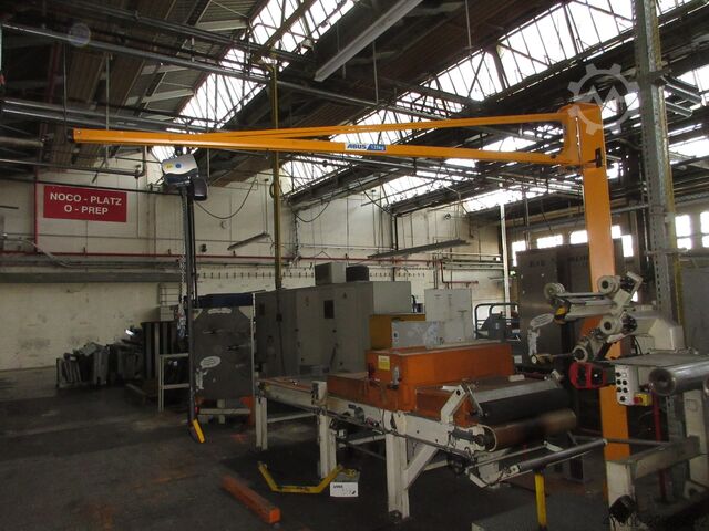 Column swing crane Chain Hoist Abus LS Kran Drehkran Hallenkran 125KG Abus Kettenzug L 4m NL 125Kg H 3,5m 2018