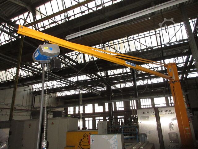 Column swing crane Chain Hoist Abus LS Kran Drehkran Hallenkran 125KG Abus Kettenzug L 4m NL 125Kg H 3,5m 2018