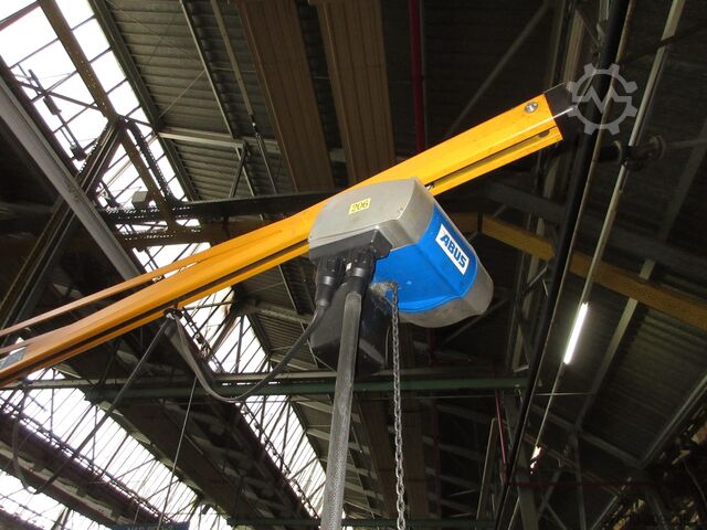 Column swing crane Chain Hoist Abus LS Kran Drehkran Hallenkran 125KG Abus Kettenzug L 4m NL 125Kg H 3,5m 2018