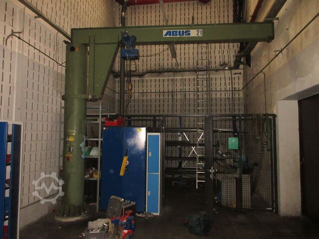 Column swing crane Chain Hoist Abus VS Kran Drehkran Hallenkran 2t Abus Kettenzug GM NL 2000Kg L 4m H 4m