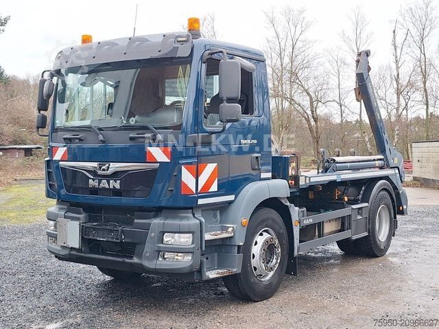 Roll-off tipper truck MAN TGM 15.250 MEILLER AK 10 - SCHALTGETRIEBE - 16t