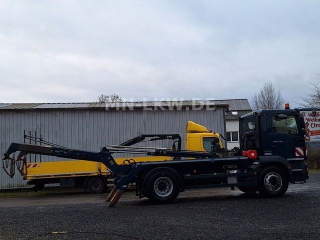 Roll-off tipper truck MAN TGM 15.250 MEILLER AK 10 - SCHALTGETRIEBE - 16t