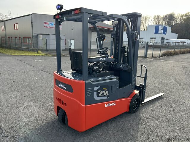 3-wheel forklift, 2t, sideshift, lithium, fingertip control Mima TKC20