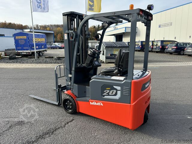 3-wheel forklift, 2t, sideshift, lithium, fingertip control Mima TKC20