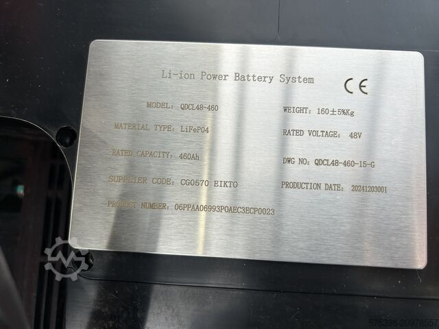 3-wheel forklift, 2t, sideshift, lithium, fingertip control Mima TKC20