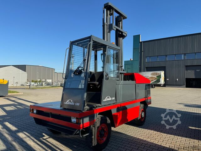 Side loader forklift Linde S50 //Duplex 4850 mm //