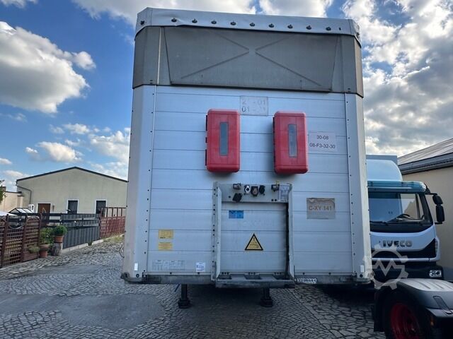 Open semitrailer with tarp schmitz Cargobull Seitenplane