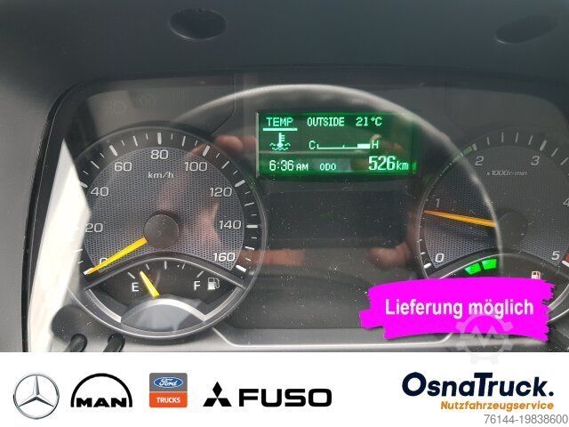 Curtain sider van FUSO 7C18 Pritsche/Plane/LBW Klima,Schiebeplane re+li