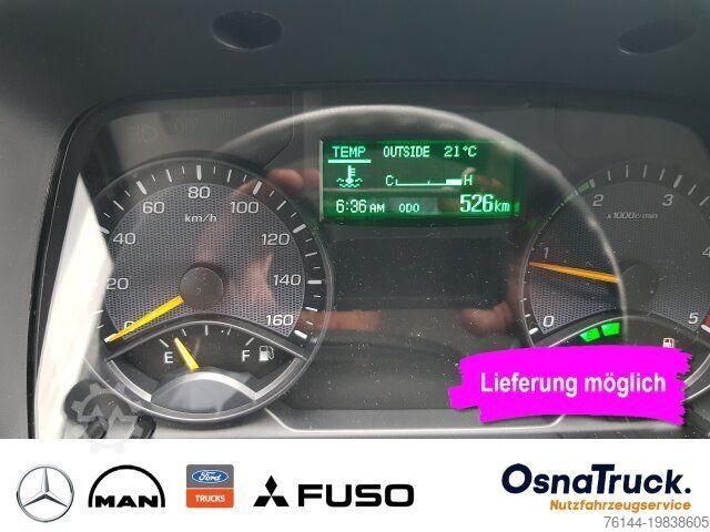 Curtain sider van MITSUBISHI 7C18 Pritsche/Plane/LBW Klima,Schiebeplane re+li