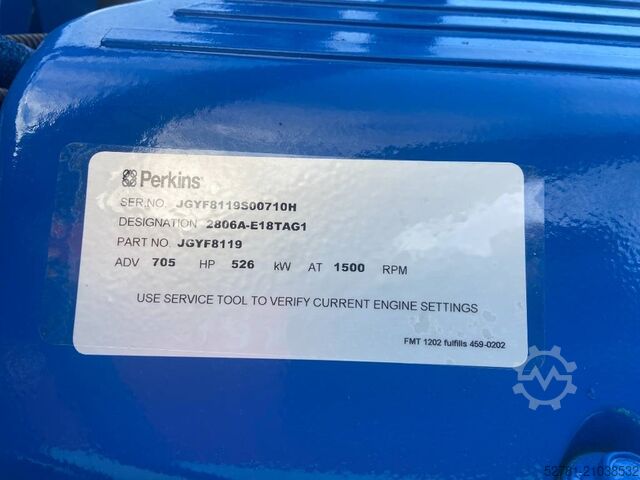 Aggregat FG Wilson P605-3 - 605 kVA Open Genset - DPX-16021-O