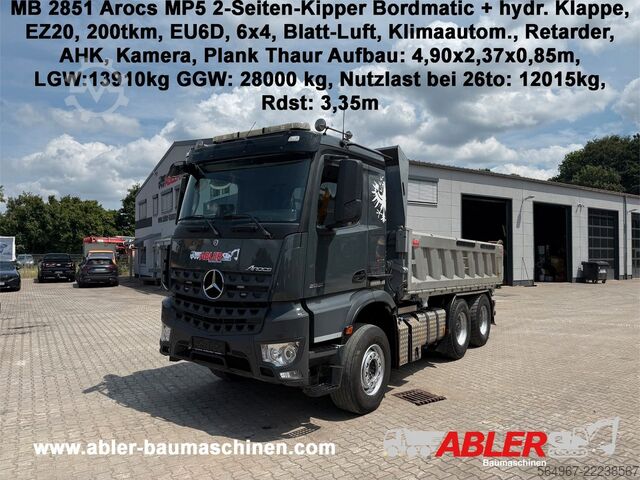Tipper truck MERCEDES-BENZ Arocs 2851 MP5 Retarder AHK